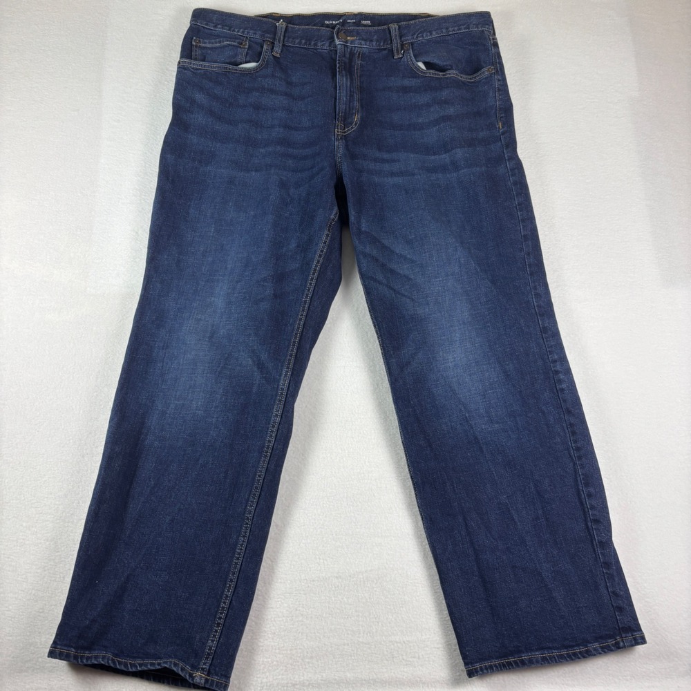 Old Navy Loose Built-In Flex Jeans Mens 42x32 Dark Wash Denim Pants